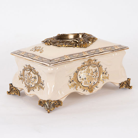 Porcelain Decorative Box 27.5x16.5x15.5cm