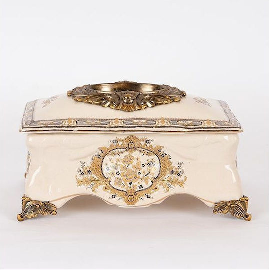 Porcelain Decorative Box 27.5x16.5x15.5cm