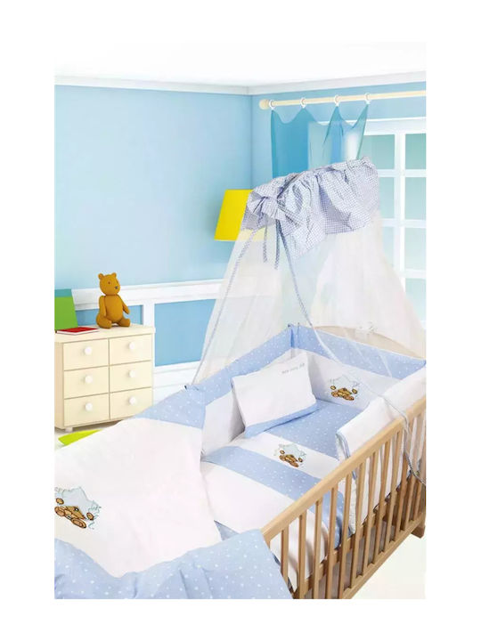 Dimcol Duvet Crib Cotton Star Light Blue 100x140cm