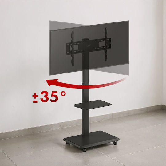 Ergo Office Βάση Τηλεόρασης Τοίχου έως 50kg Μαύρο
