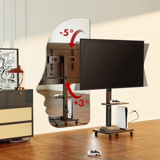 Ergo Office Βάση Τηλεόρασης Τοίχου έως 50kg Μαύρο