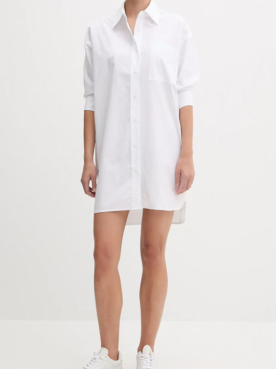 Καλοκαιρινό Mini Σεμιζιέ Φόρεμα Brilliant White