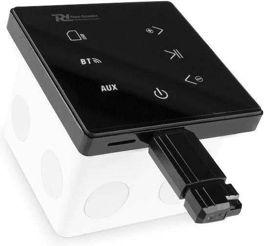 Eingebauter Audio-Verstärker Powerline A50b 20w Rms Bluetooth Usb Sd Schwarze Power Dynamics