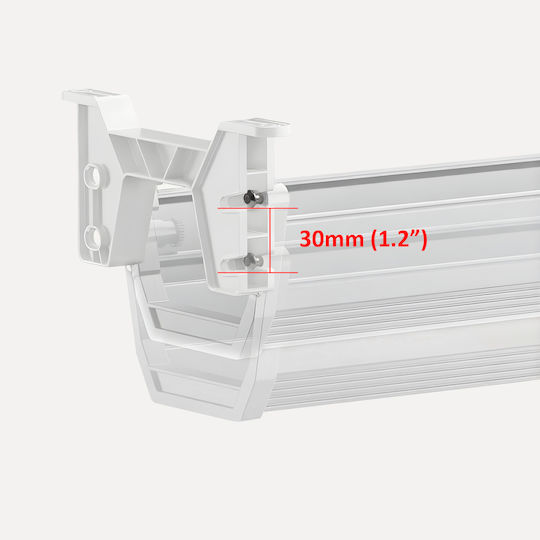 Maclean MC-106 W Drawer Cable Organizer System Under Desk Maximum Load 5 Kg White