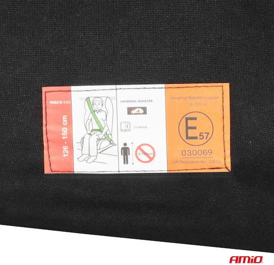 AMiO Καθισματάκι Αυτοκινήτου High-back Booster i-Size Μαύρο
