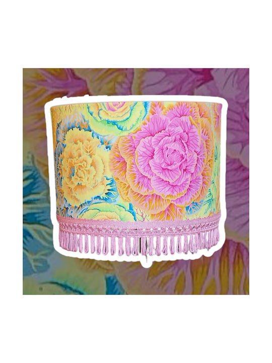 Oxygen Kids Single Ceiling Light E27 Pink 35x20cm