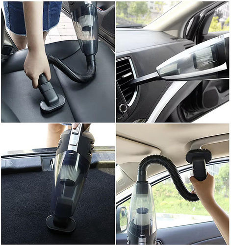 Xtrobb Car Handheld Vacuum Dry Vacuuming with Power 50W Rechargeable 12V Beige
