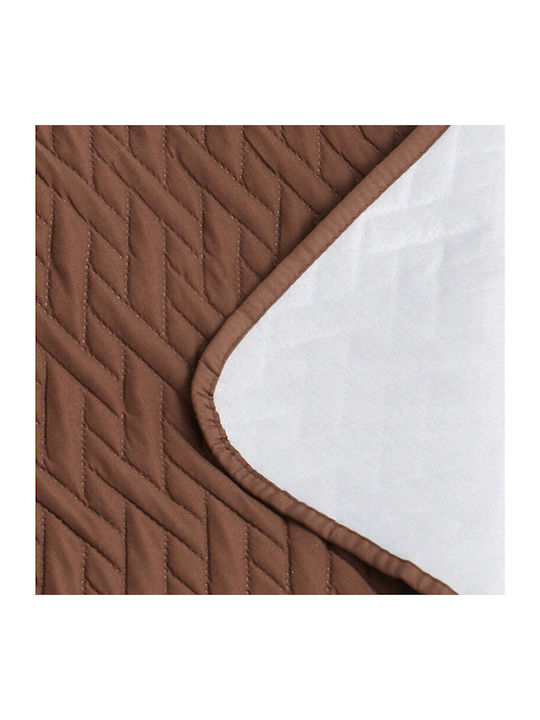 Sofazip Wasserdicht Elastische Abdeckung für Fünfsitzer-Sofa Brown 240εκ. 1Stück SZMATIMPMARO