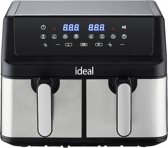 Eldom Air Fryer with Double Detachable Bucket 9lt Black IK1500