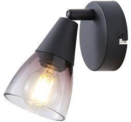 Eurolamp Single Spot with Socket E14 in Black Color