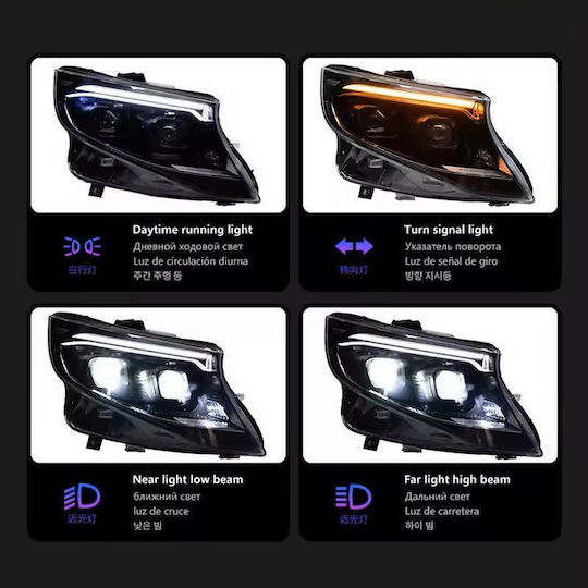 Carner Front Lights Led for Mercedes-Benz Vito 2pcs
