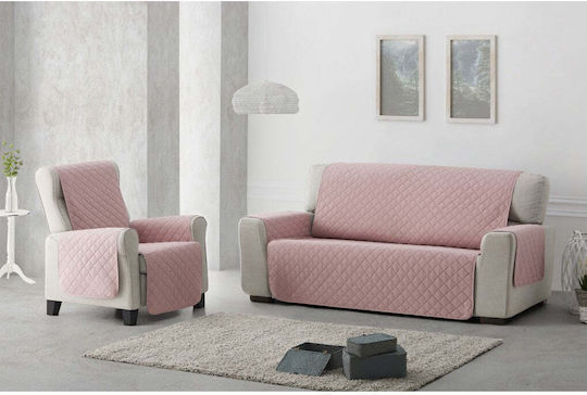 Sofazip Husă Elastică Fotoliu Pink-beige 55εκ. 1buc SZMATROZBEJ
