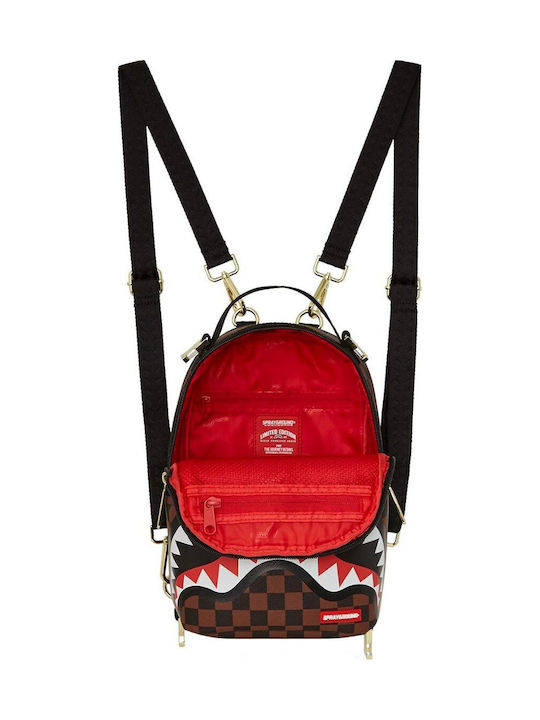 Sprayground Sharks in a Hole in Paris Αδιάβροχο Καφέ