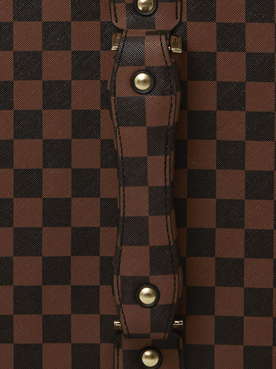Sprayground Hennyville Cabin Suitcase Brown with 4 Wheels Height 54cm