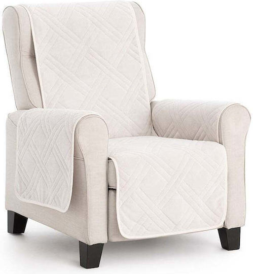 Sofazip Husă Elastică Canapea cu două locuri Ivory 110εκ. 1buc SZMATVELVETIVORY