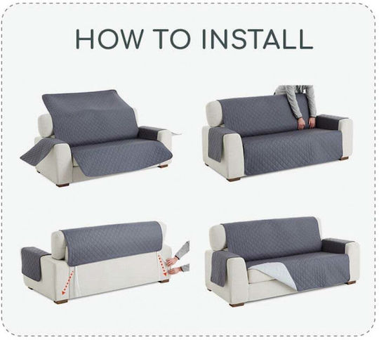 Sofazip Husa Elastică Canapea Cu Patru Locuri Mint-Bej 220cm Sofazip Husa Elastică Canapea Cu Patru Locuri Mint-Bej 220cm
