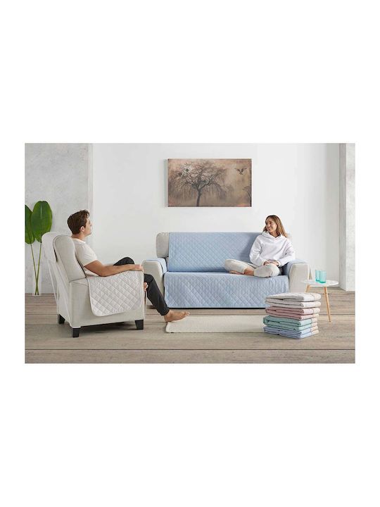 Sofazip Husă Elastică Canapea cu patru locuri Mint-beige 220εκ. 1buc SZMATMINTBE