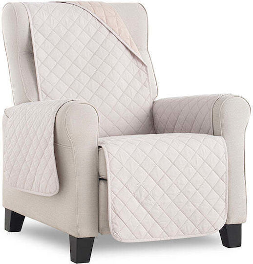 Sofazip Elastische Abdeckung für Dreisitziges Sofa Ivory-beige 180εκ. 1Stück SZMATIVBE