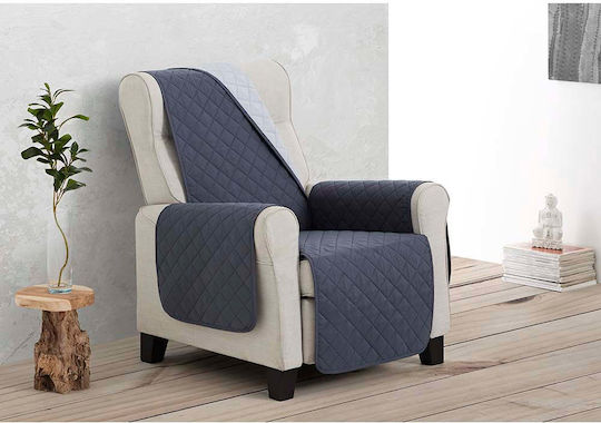 Sofazip Elastische Abdeckung für Dreisitziges Sofa Black-grey 160εκ. 1Stück SZMATNEGRI