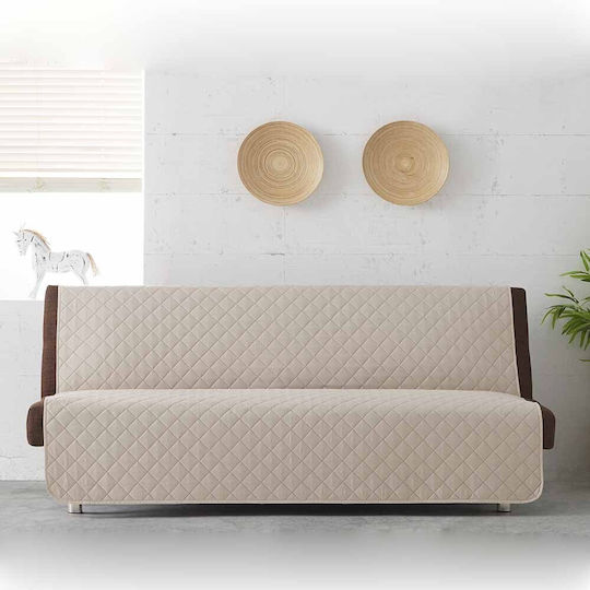 Sofazip Еластичен Калъф За 3-местен диван Pink - Beige 180εκ. 1бр SZMATFBROZBEJ