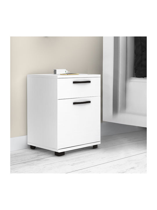 Κομοδίνο Veto Veto Ξύλινο Λευκό 40x39x57cm GP028-0118,3