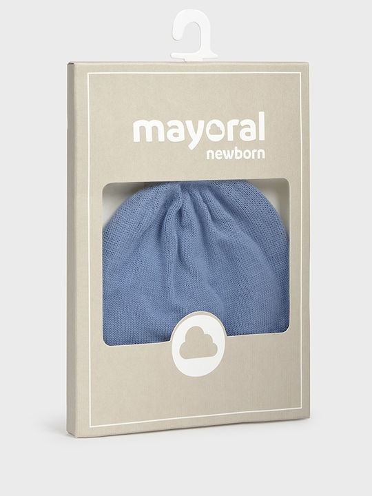 Kids Beanie Knitted Light Blue