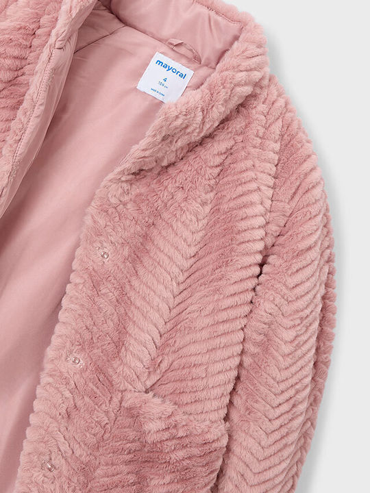 Kids Long Pink Coat