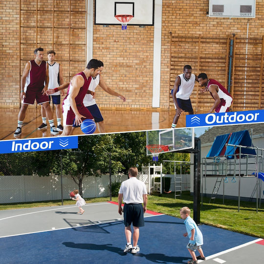 Costway Kids' Basketball Hoop Outdoor Wall Mount with Ball