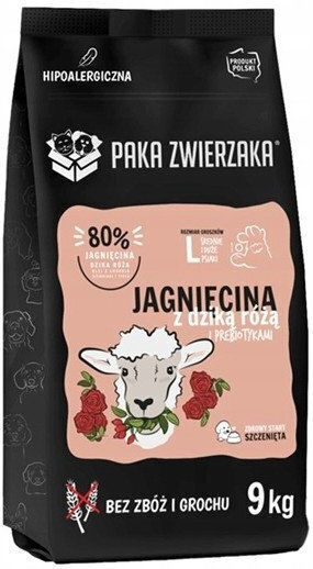 Paka Zwierzaka 9kg Dry Food Grain-Free & Gluten-Free for Medium & Large Breed Puppies with Lamb