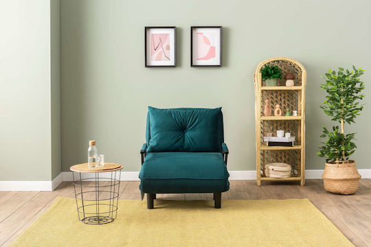 Sento Single Schlafsessel Petrol Blau 75x50x75cm