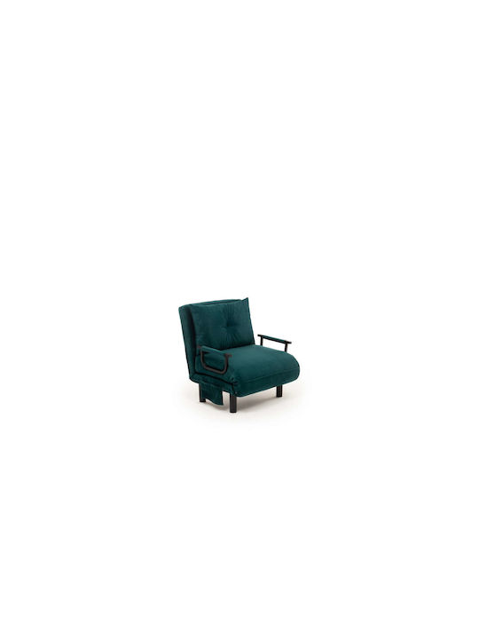 Sento Single Schlafsessel Petrol Blau 75x50x75cm