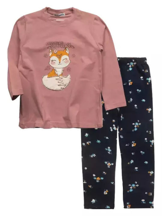 Kids' Set with Leggings Winter 2pcs Pink