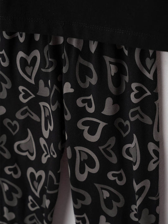 Kinder-Set mit Leggings Winter 2Stück Black