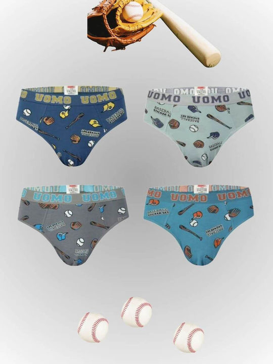 Uomo Комплект детски гащички Многоцветни 4бр