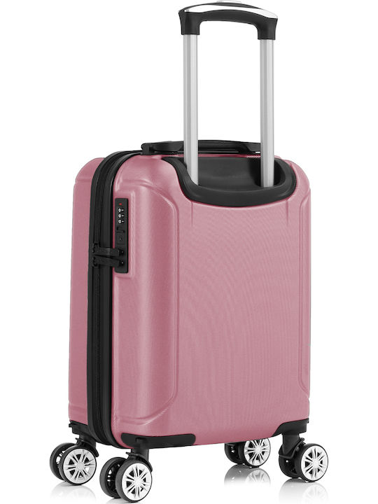 Quasar Valiză de Călătorie Cabină Dură Powder Pink cu 4 roți Înălțime 40cm
