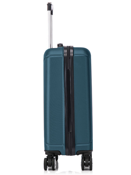 Quasar Children's Travel Suitcase Hard Petrol Blue with 4 Wheels