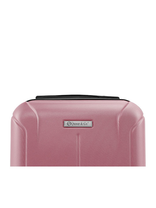 Quasar Valiză de Călătorie Cabină Dură Powder Pink cu 4 roți Înălțime 40cm