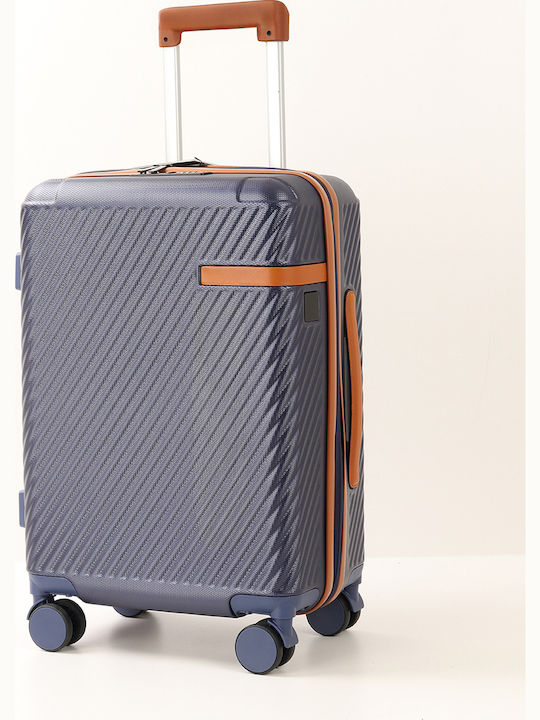 Quasar Kinder Mittlerer Reisekoffer Hartschalen Blue mit 4 Räder Höhe 64cm