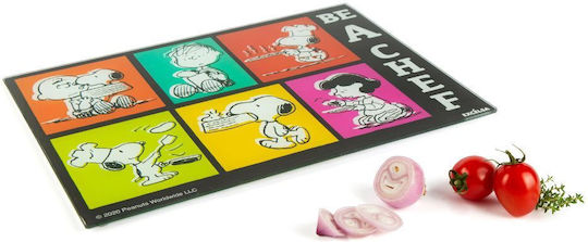 Excelsa Glass Multicolour Chopping Board for Bread 34.5x24.5cm