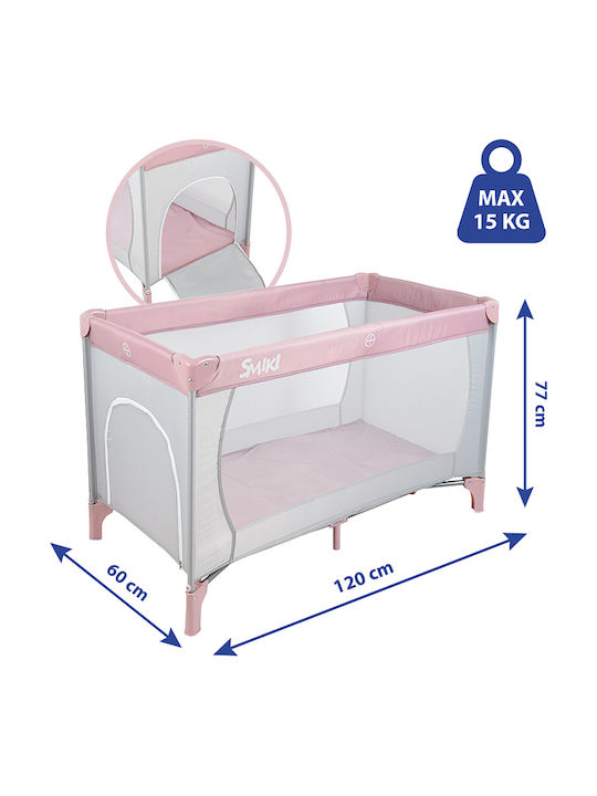 Smyk Babybett mit Matratze Rosa