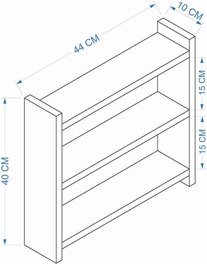 Hanah Home Επιτραπέζια Βάση Πλαστική 44x40x10εκ. Μπεζ