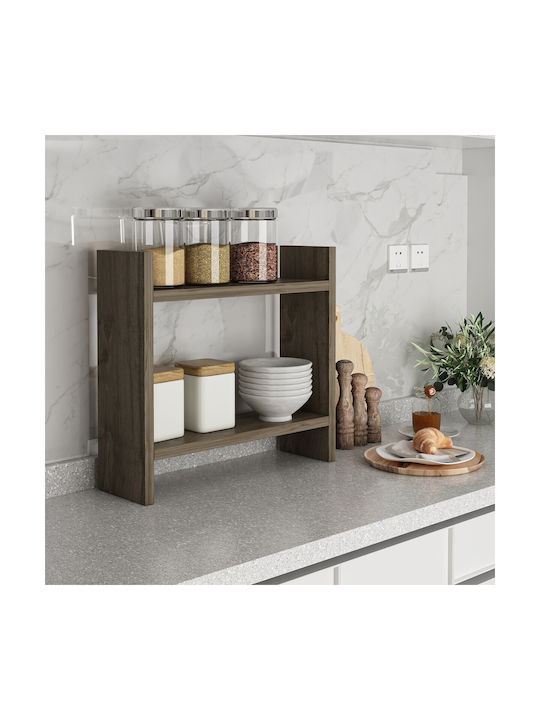 Hanah Home Επιτραπέζια Βάση Πλαστική 34x30x10εκ. Καφέ