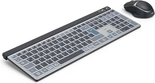 HAMA U8173069 Wireless Bluetooth Keyboard & Mouse Set English US Multicolour