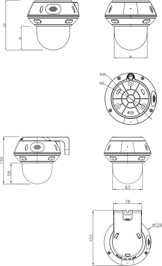 Longse PT3DK4XGL500 IP Surveillance Camera Full HD+ 5MP Waterproof with Two-Way Communication and Lens 2.8mm