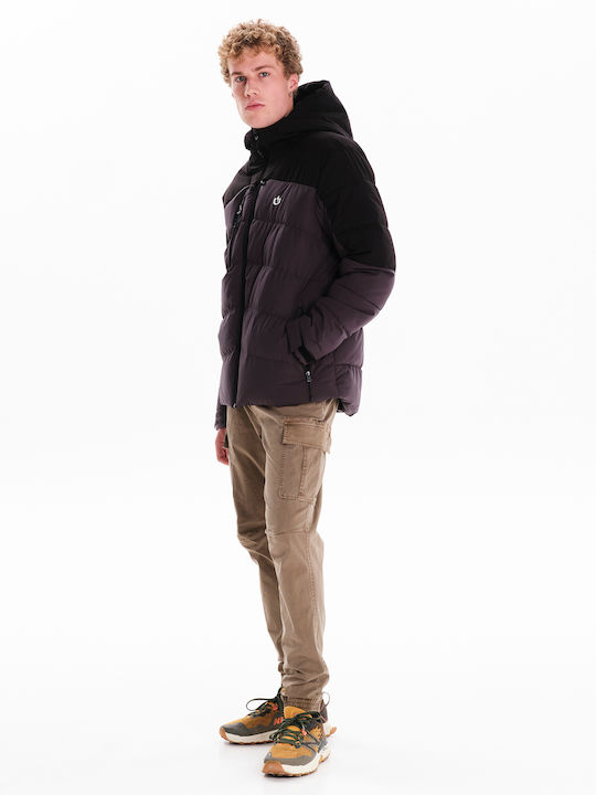 Winter Jacket Puffer Waterproof and Windproof Purple
