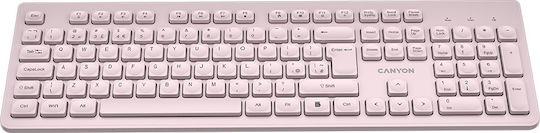 Canyon HKB-W01 Безжично Само клавиатура Английски US Бежов