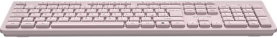 Canyon HKB-W01 Безжично Само клавиатура Английски US Бежов
