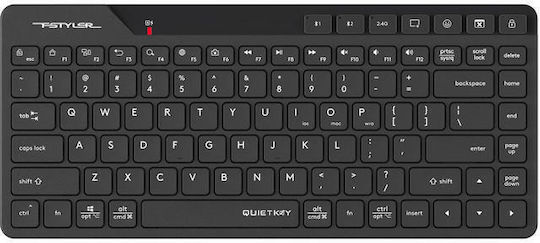 A4Tech FBK26C Безжично Само клавиатура Кирилски Черен