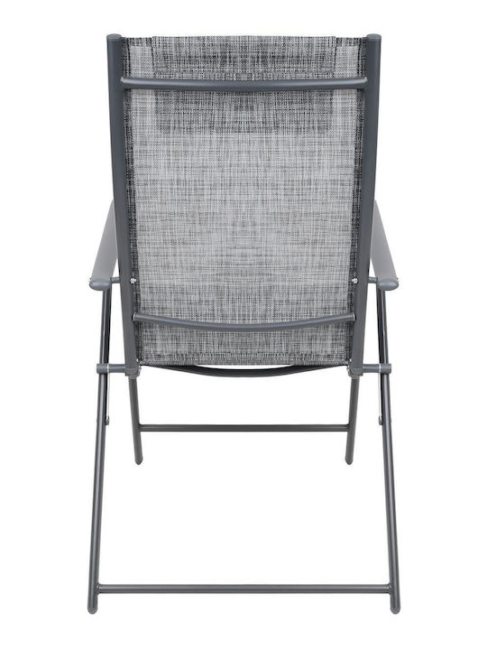 Scaun de exterior Metalic Gray 2buc 57x68x106cm