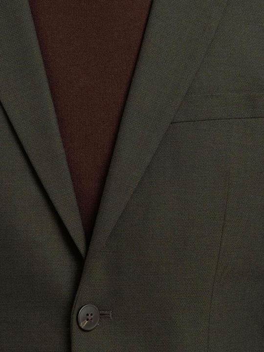 Men's Suit Jacket Slim Fit Khaki